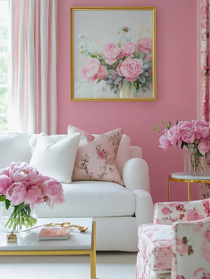 floral-pink-living-room