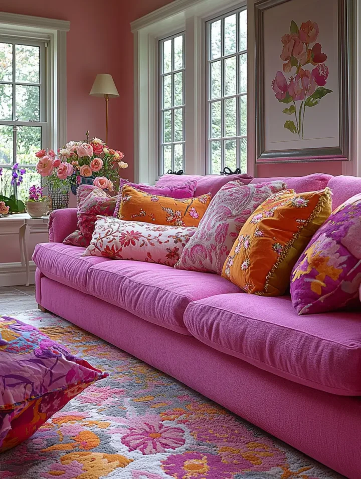 modern-bold-pink-living-room